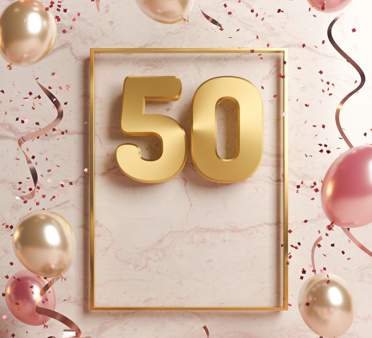 Buon Compleanno 50 Anni Anniversario Del Compleanno Della Persona