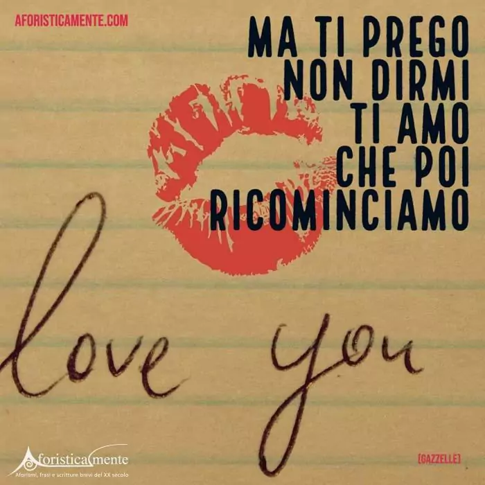 Frasi tratte da canzoni italiane gazzelle