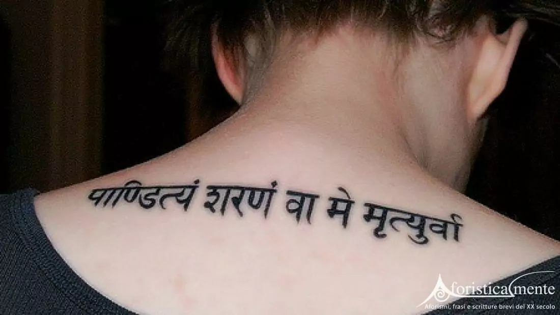 Tatuaggi in sanscrito - Aforisticamente
